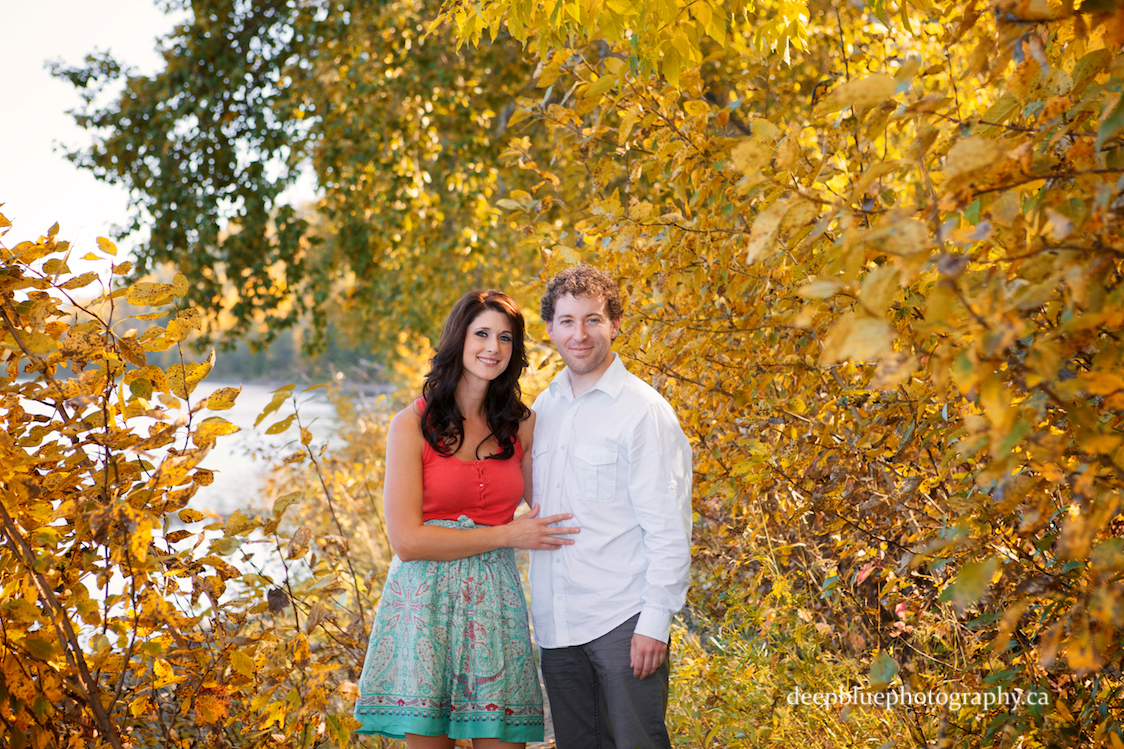 Autumn engagement photos in Edmonton's River Valley Emily Murphy Park