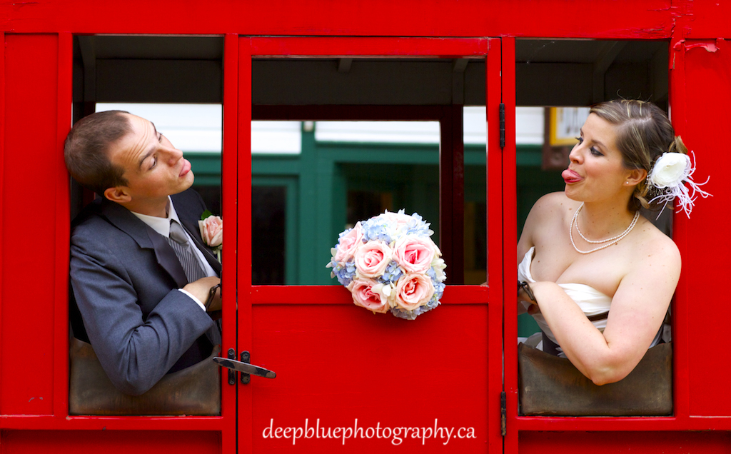 Goofy Face Portraits with the Bride and Groom