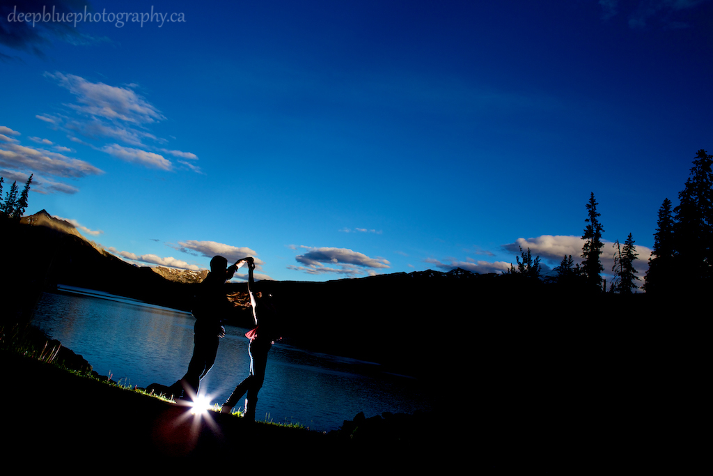 Photo of Alannah and Roland at Sunset with Mountains