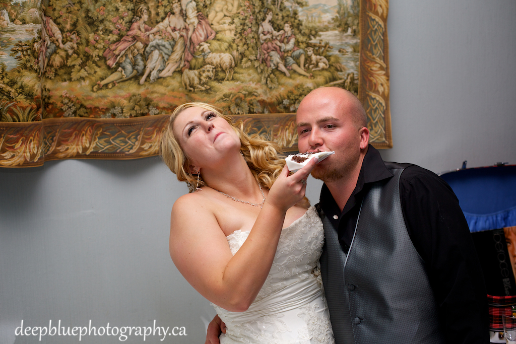 Chateau Louis Hotel Wedding Reception Cutting of the Cake