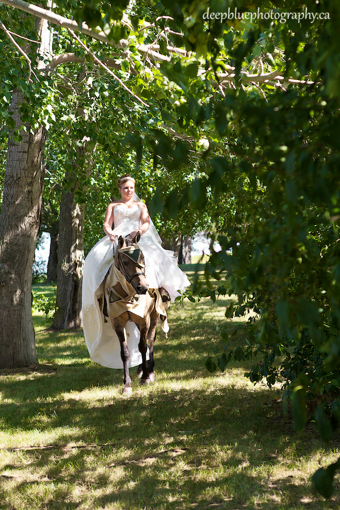 Tara Riding in On Her Horse Babe