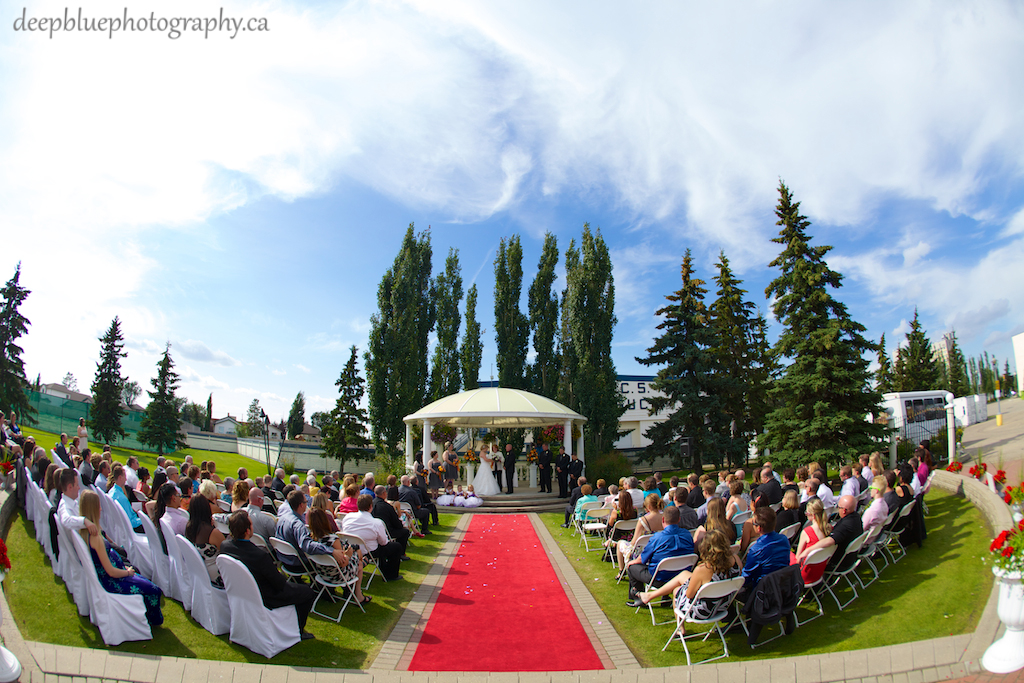 Chateau Louis Hotel Wedding Ceremony Outdoors