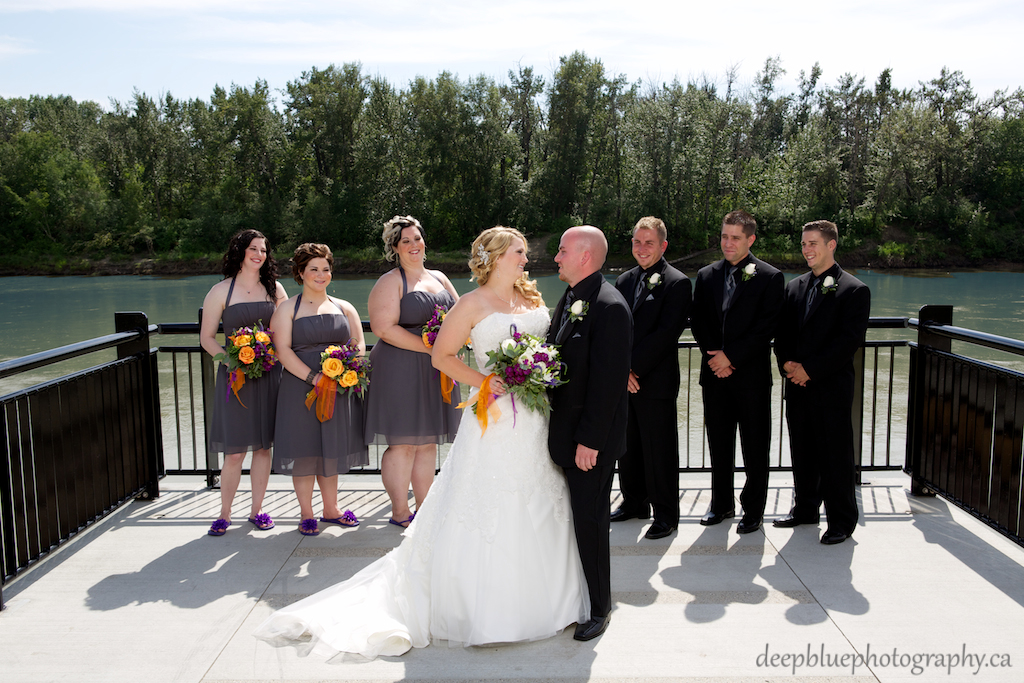 Andrea and Bobby with their Wedding Party