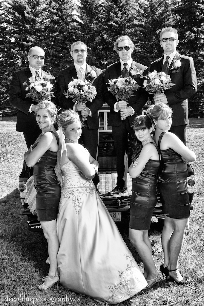 Tara & Tyler with Their Wedding Party