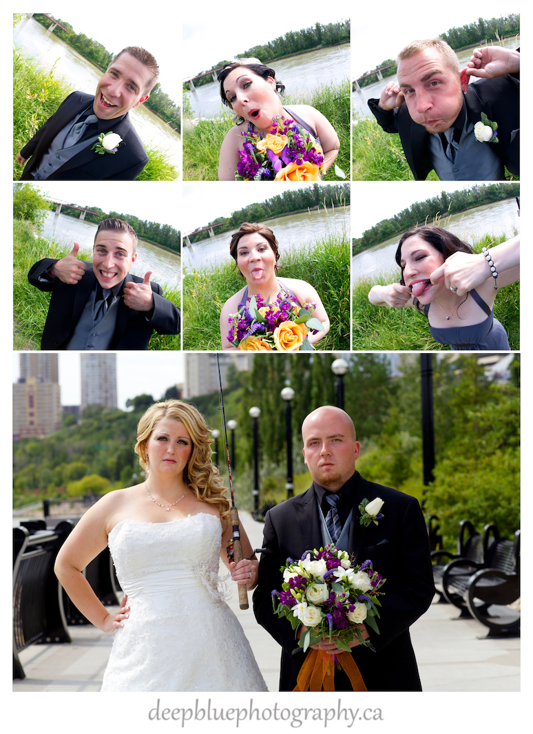 Andrea and Bobby with their Wedding Party