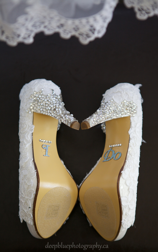 Bride's Shoes Say I Do From A Lebanese Wedding Edmonton