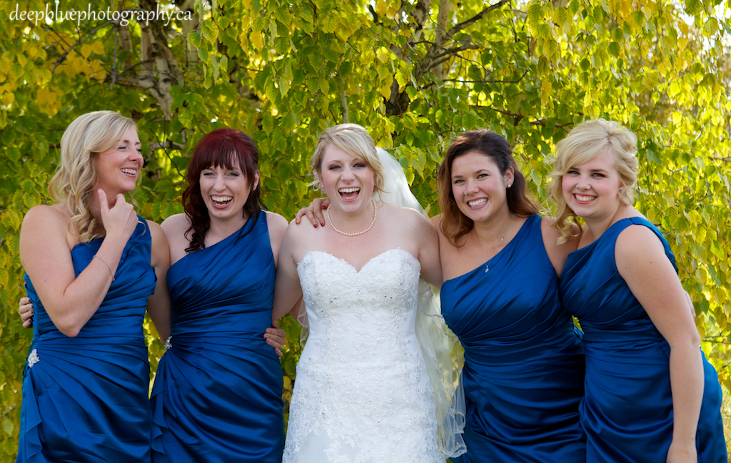 Rebecca and Her Bridesmaids Laughing