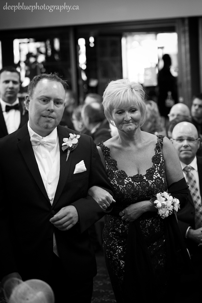 Brad and His Mother Entering the Ceremony