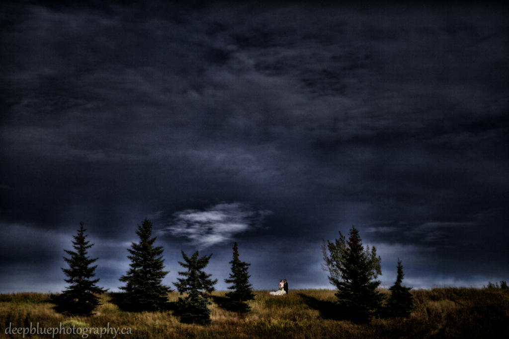 Dramatic Wedding Portrait 