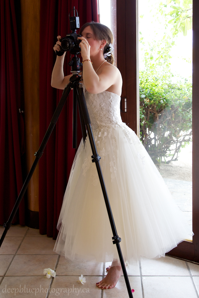 Photo of Bride Photographing Own Wedding