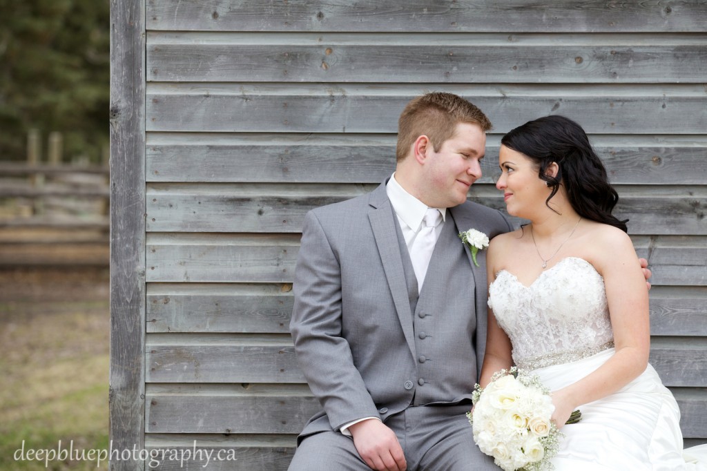 Photo of Bride and Groom Fort Edmonton Park - Fort Edmonton Park Wedding Photography