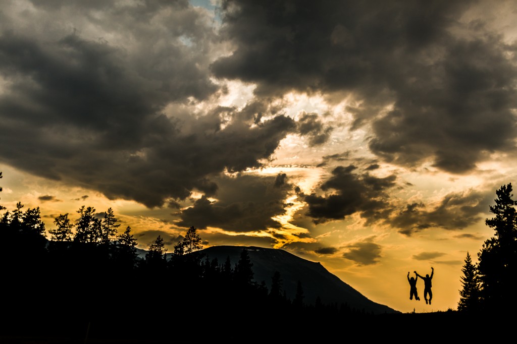 Jasper Engagement Session Sunset Icefields Parkway