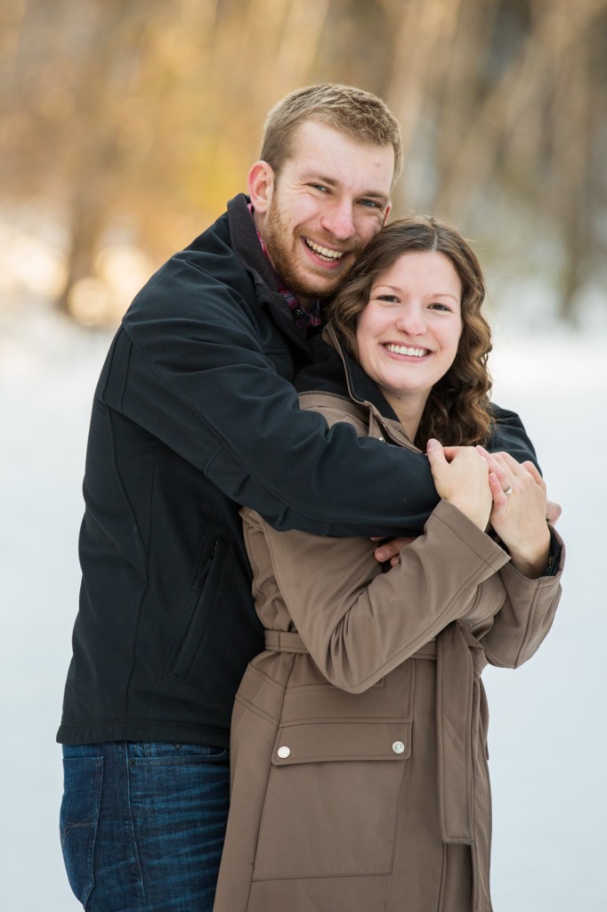 Cute Winter Engagement Photos Edmonton