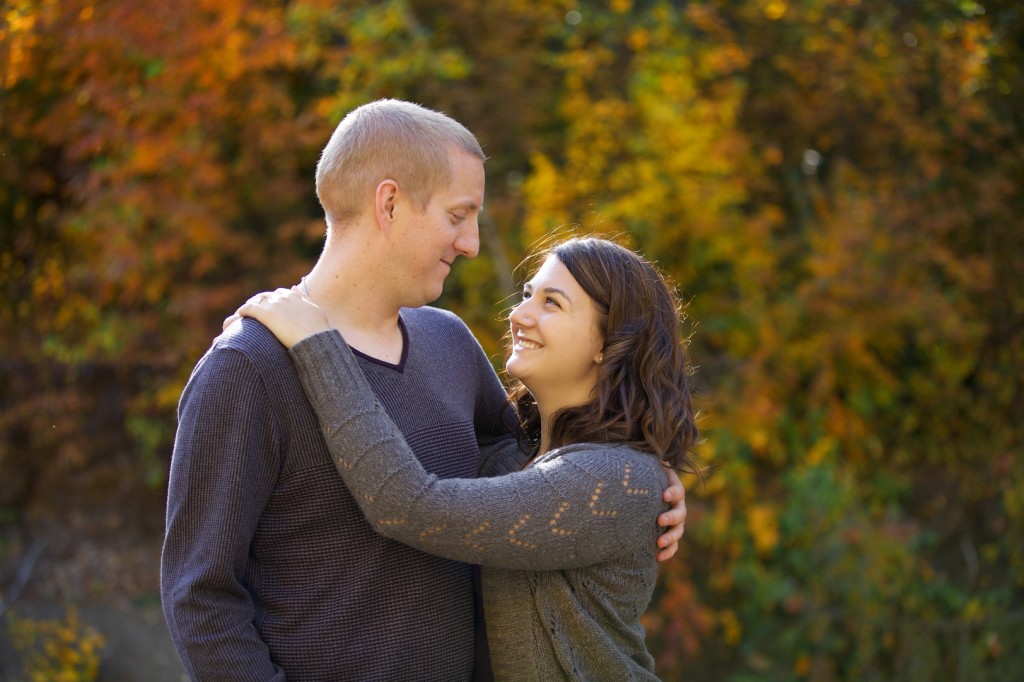 Mill Creek Ravine Engagement Photos In Autumn