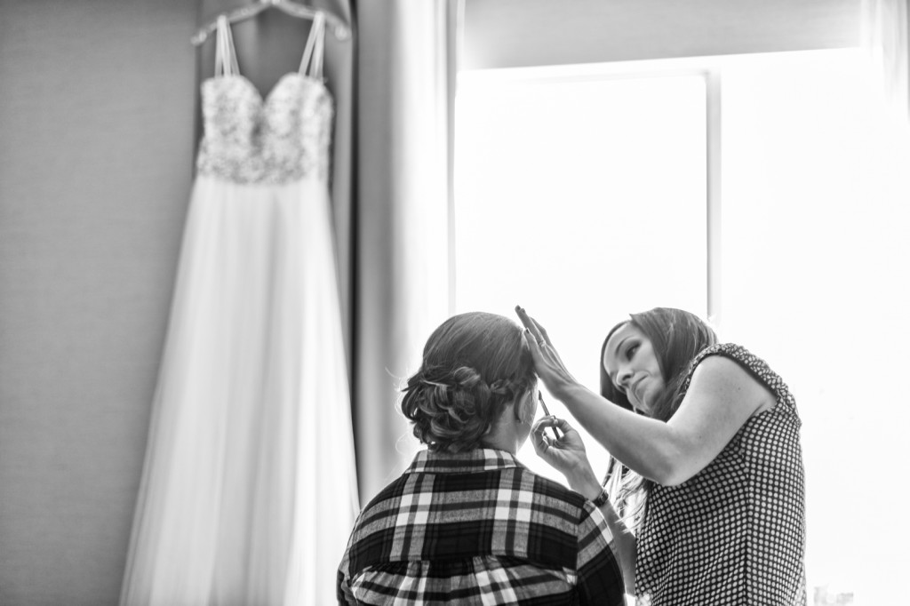 To Help Illustrate How Light On Your Wedding Day Is Important A Picture Of Bride Getting Ready By Window