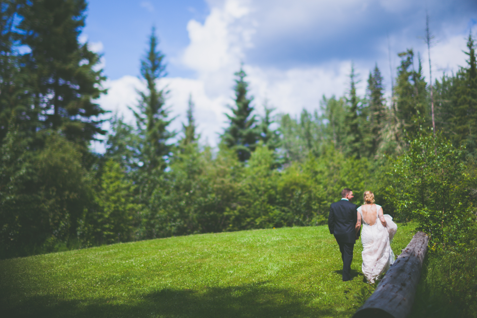 edmonton country wedding - outdoor ceremony