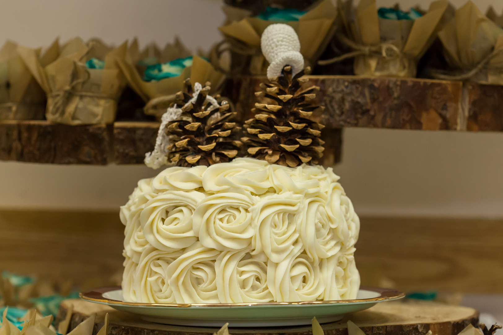 Pine Cone Cake Toppers