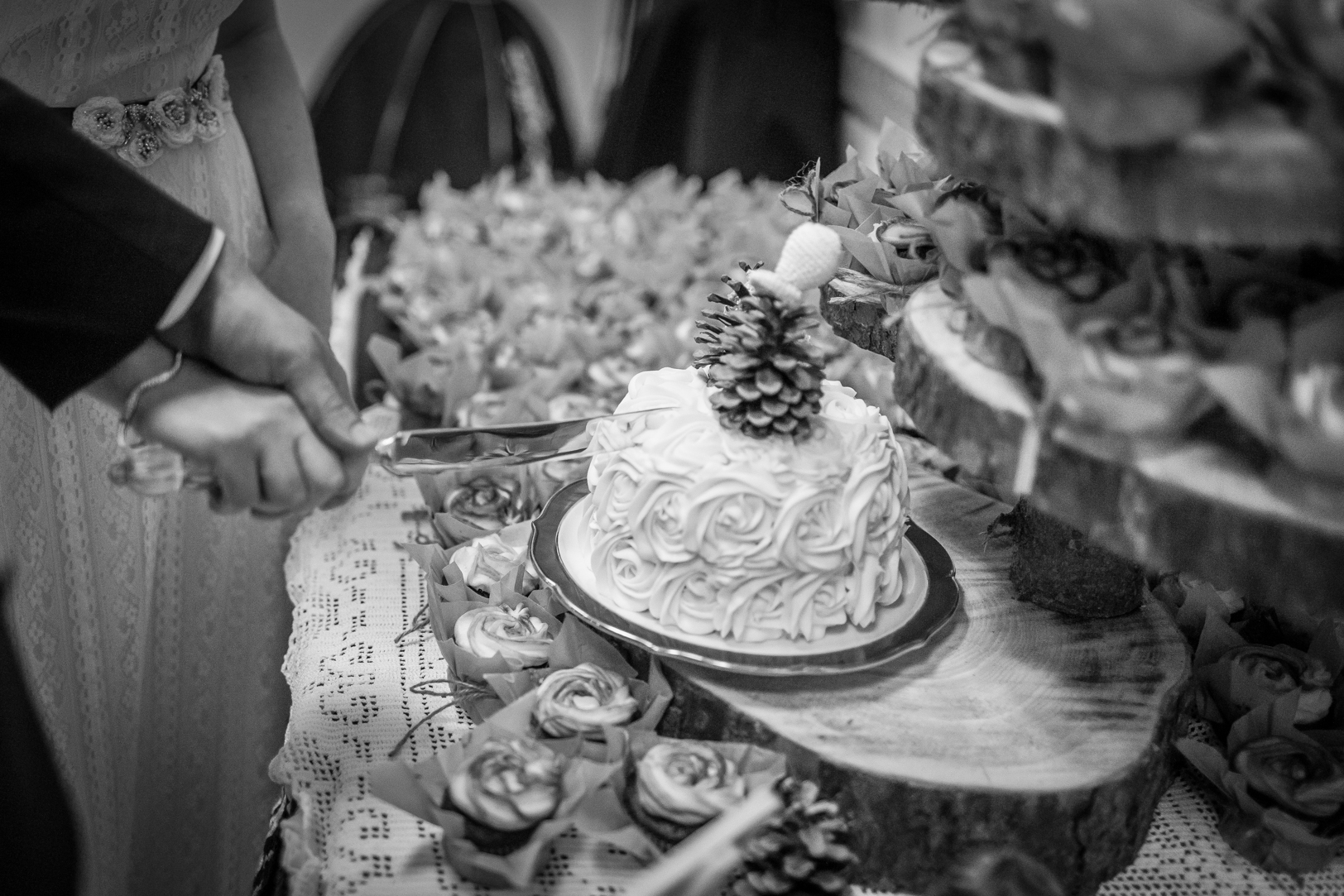 Photo of Couple Cutting the Cake