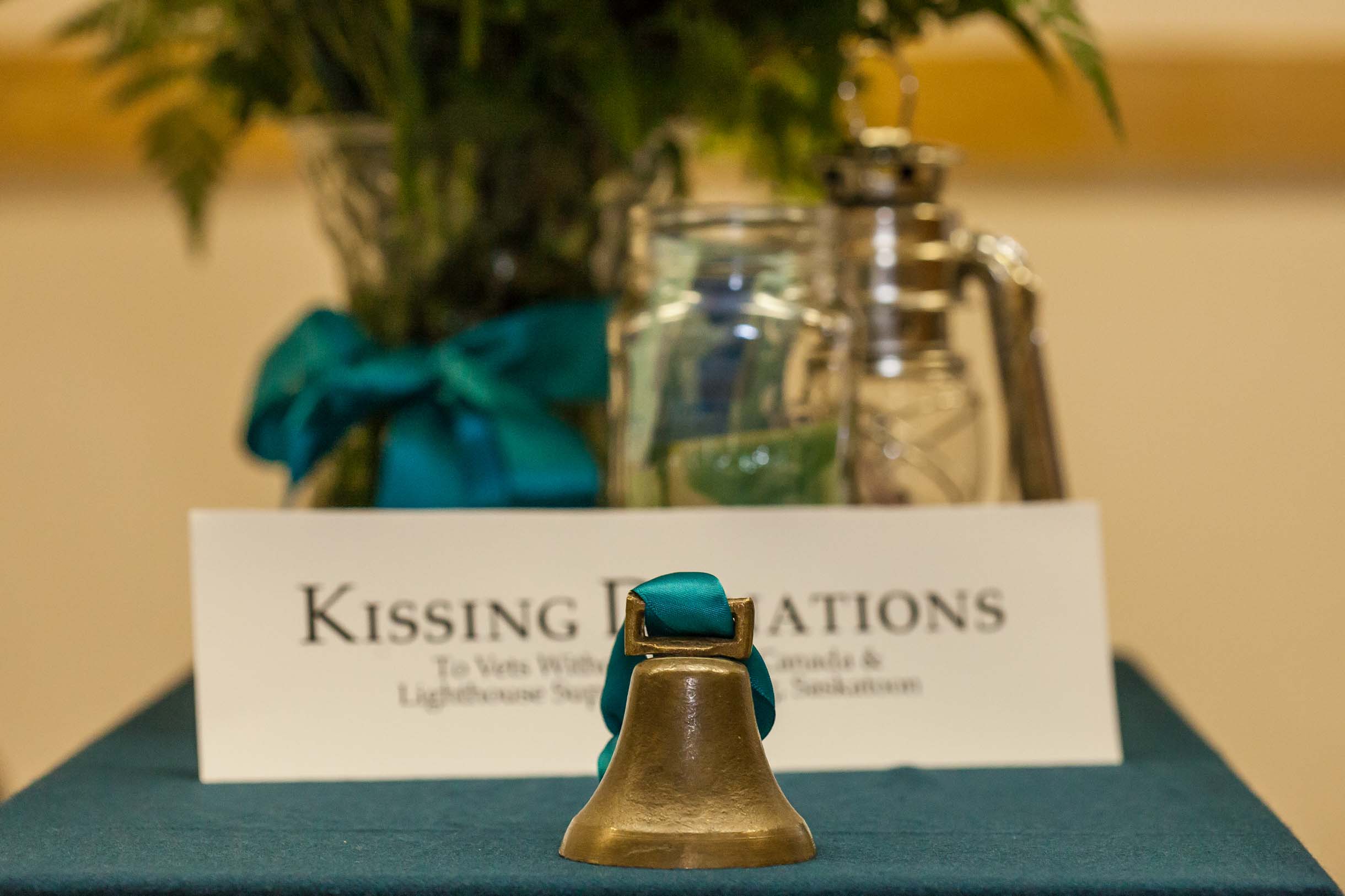 Kissing bell alternative to clicking glasses