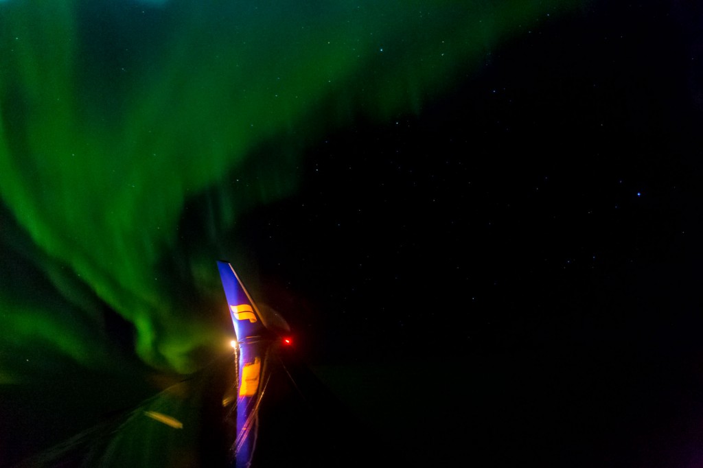 A picture of Icelandair northern lights - What to pack for iceland