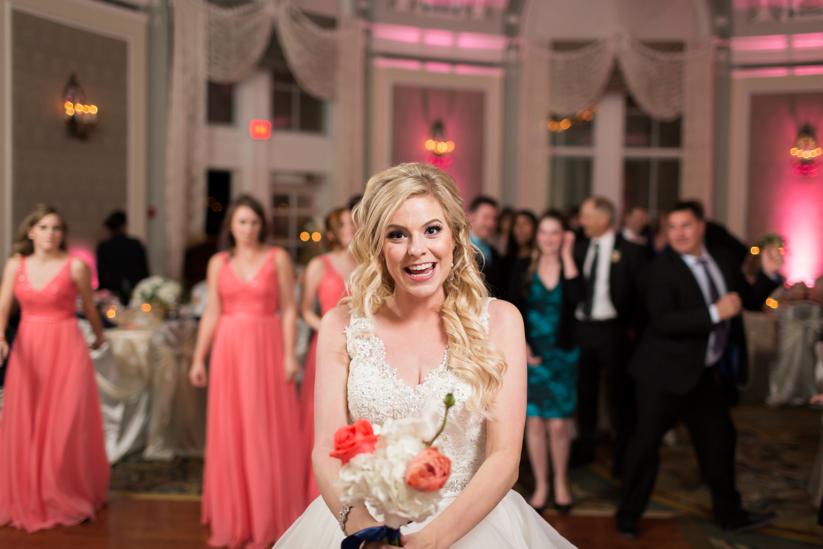 crazy bouquet toss photo