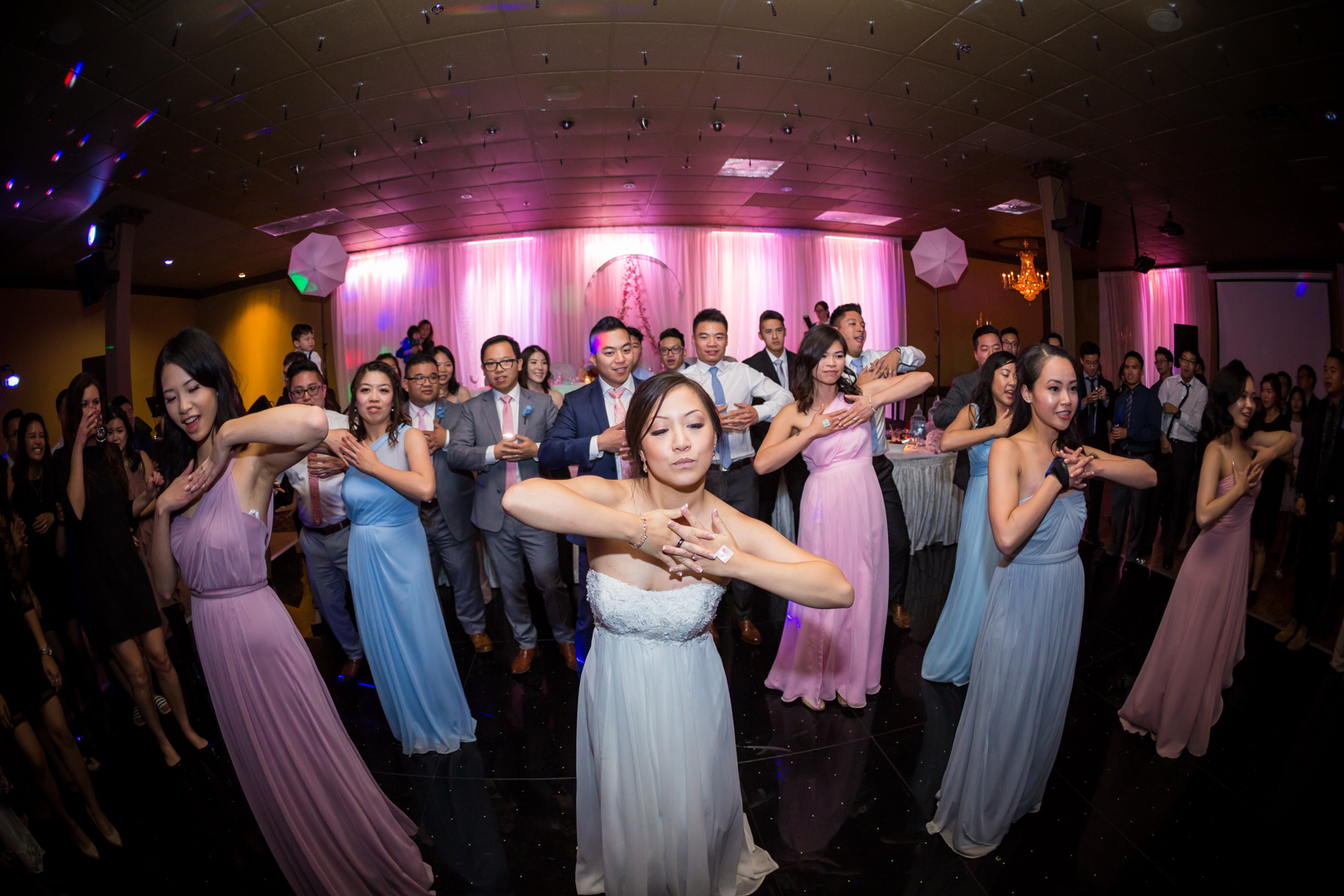 wedding party choreographed dance