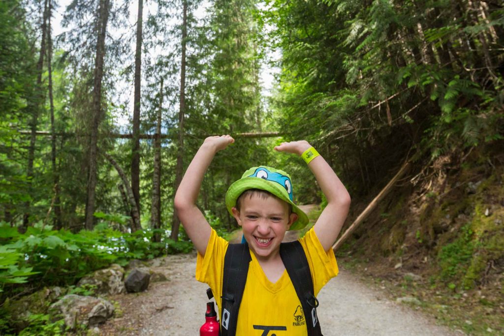 backpacking with kids to Kinney Lake in BC