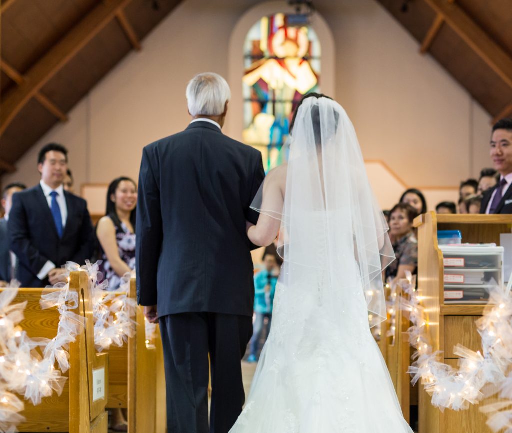 Edmonton Chinese Baptist wedding ceremony