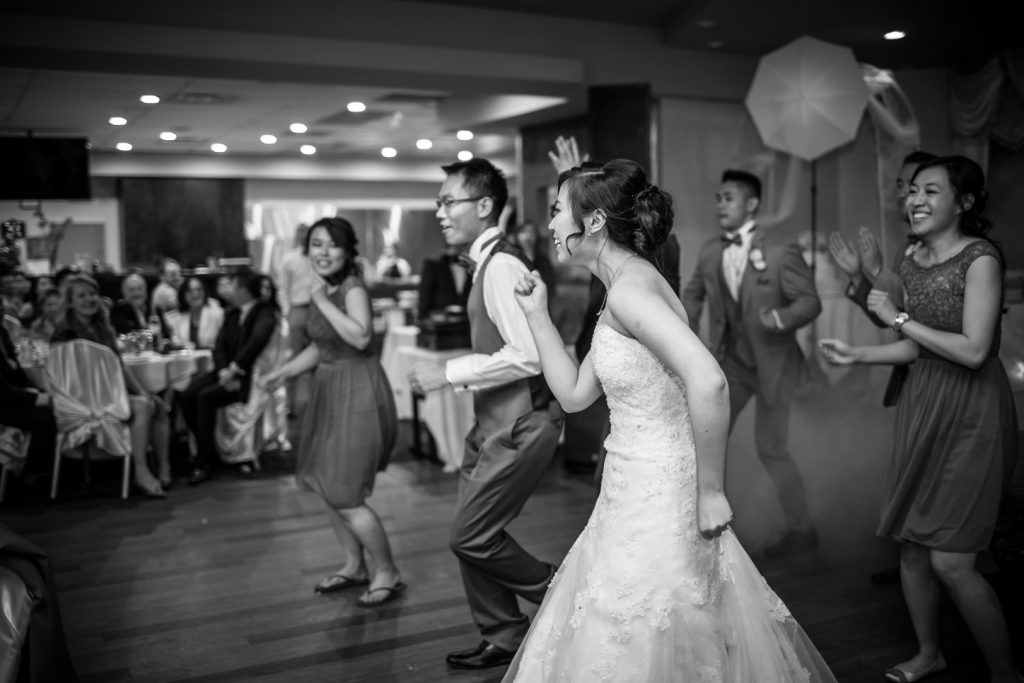 Choreographed first dance with the bride and groom and their wedding party