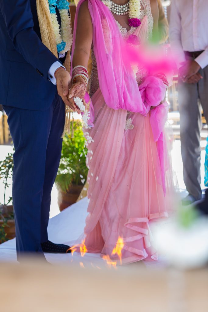 Hindu destination wedding ceremony in Antigua