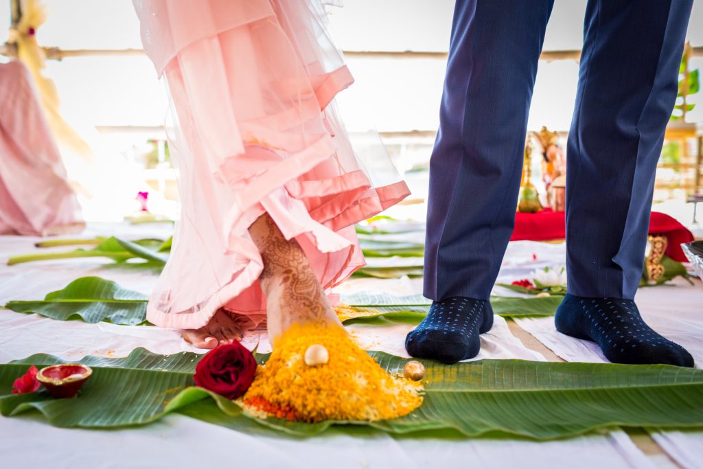 Colourful and vibrant Hindu destination wedding at St James Club in Antigua