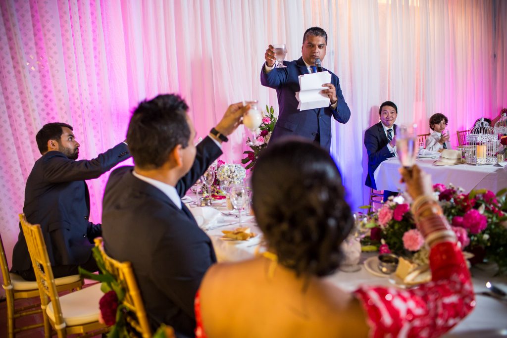 Best man wedding speech during destination wedding in Antigua