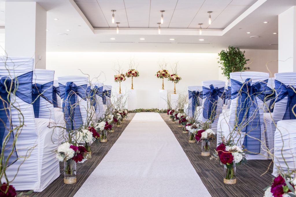 Shaw Conference Centre Riverview room wedding ceremony photos