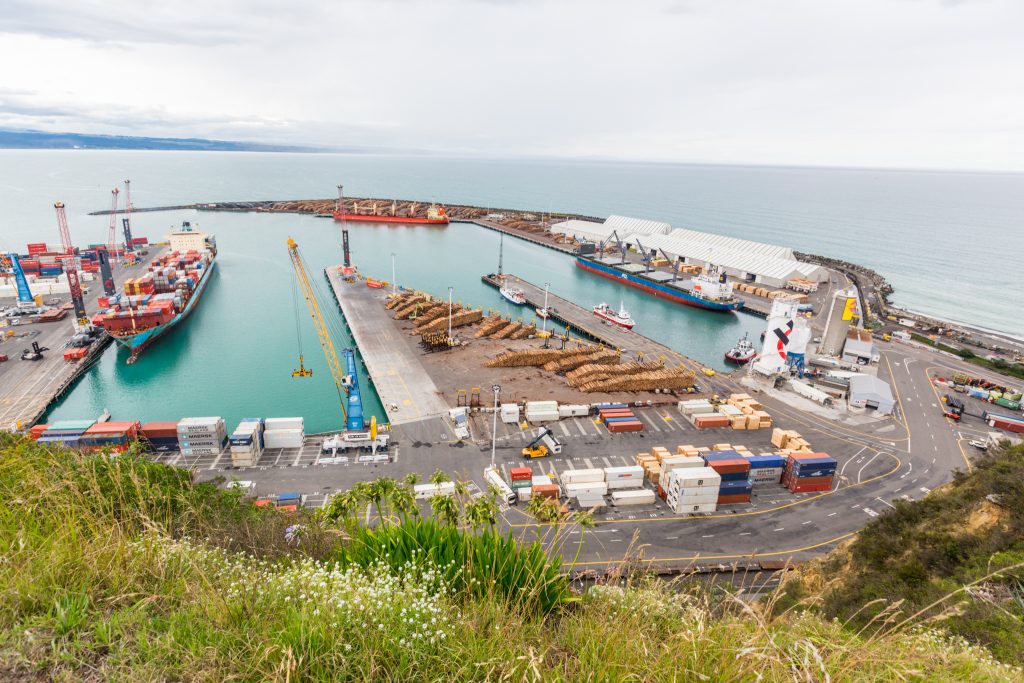 a picture of Napier port bay