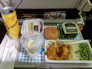 Chicken meal option Air New Zealand