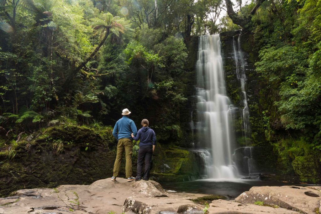 McLean Falls on the Tautuku River in Catlins Forest Park