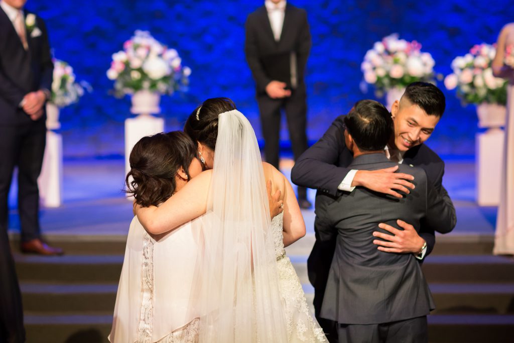 emotional wedding ceremony photos