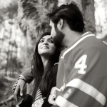 Monica and Aaron, romantic hockey engagement