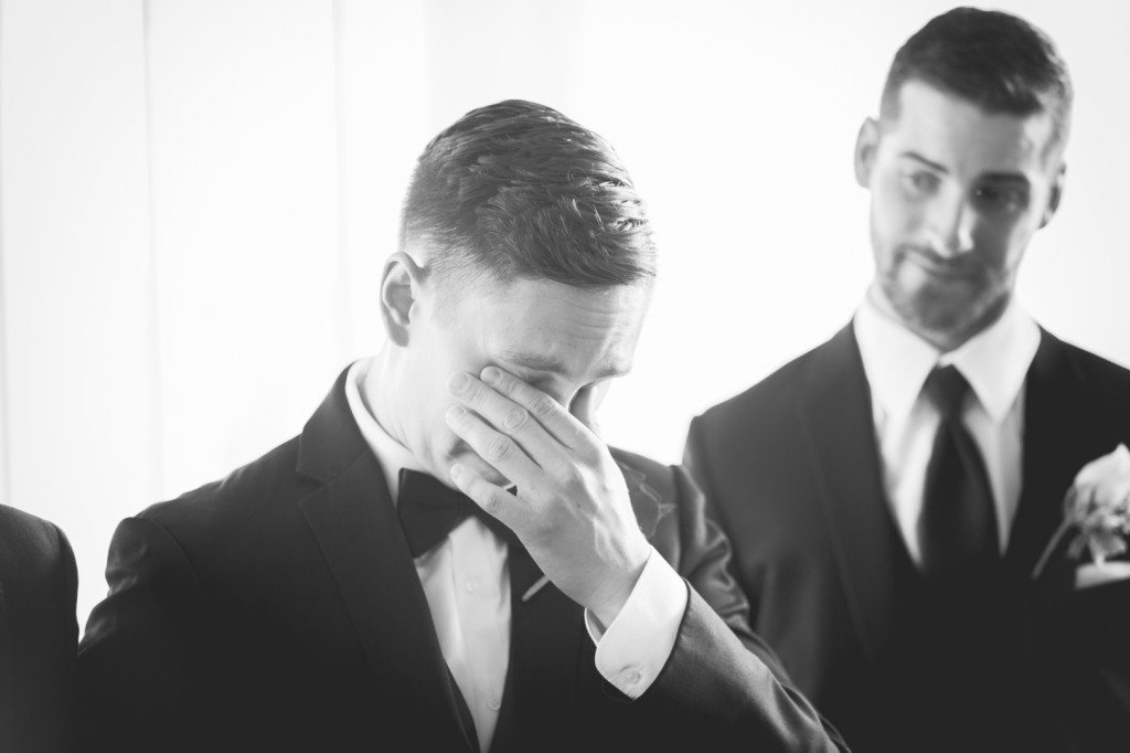 Groom Crying During Ceremony