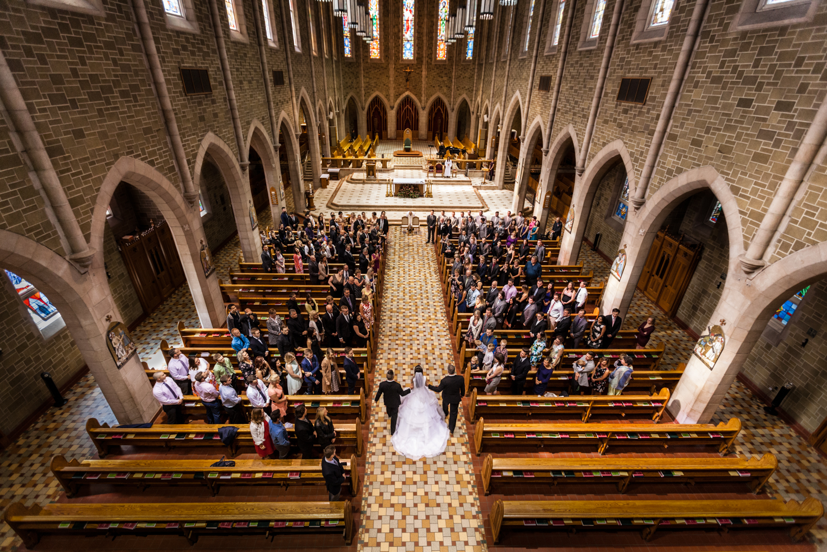 Elegant Edmonton Basilica Wedding Samantha & Adam Deep Blue Photography