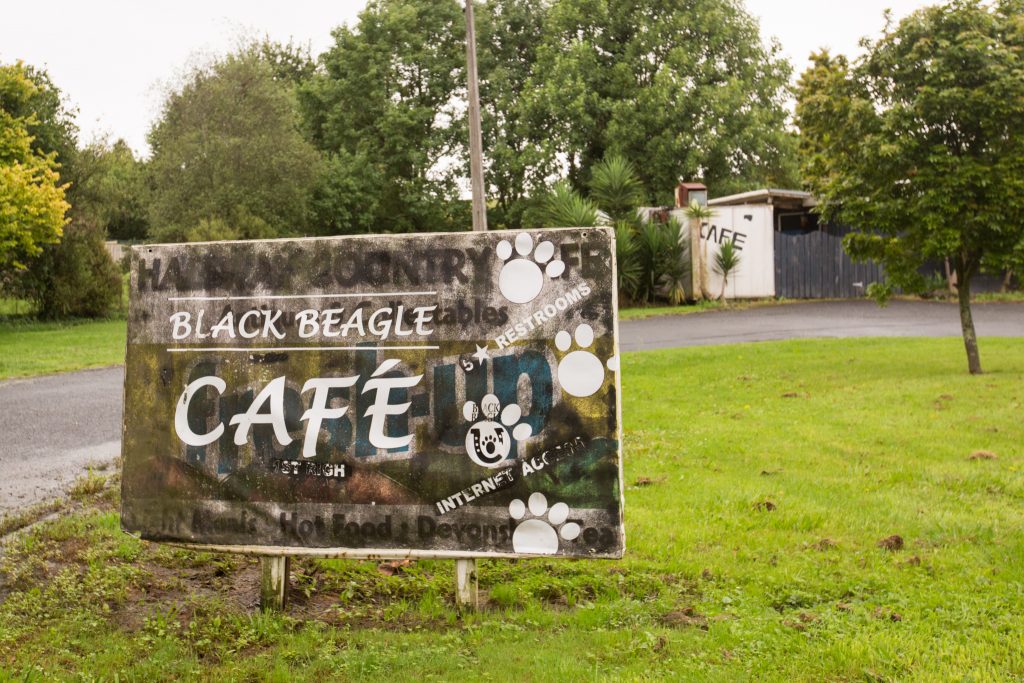 The Black Beagle Cafe While Driving the Coromandel Peninsula