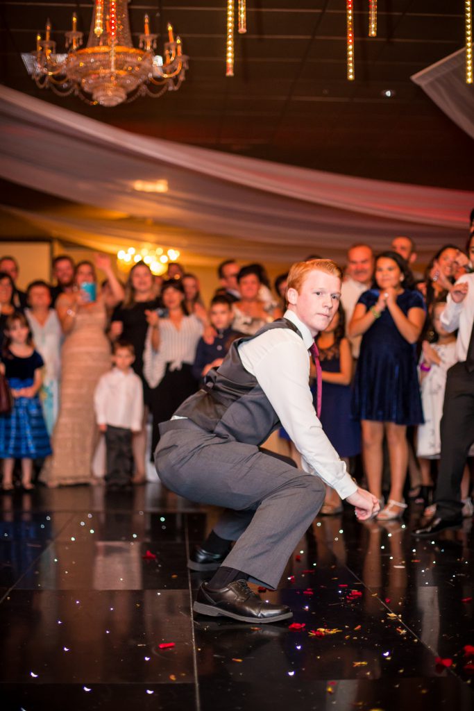 wedding guests crazy dancing
