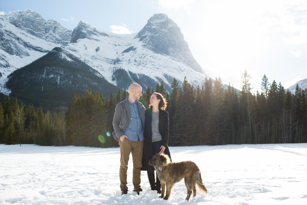canmore engagement photos
