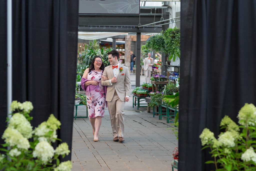 indoor greenhouse wedding