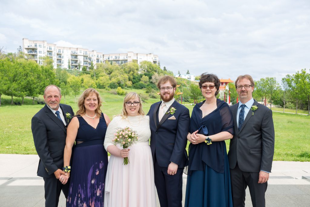Family photos for wedding